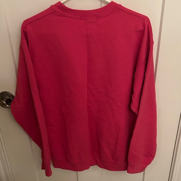 Women's Pink Malibu Hot Pink Crewneck Sweatshirt, size M - Picture 4 of 4